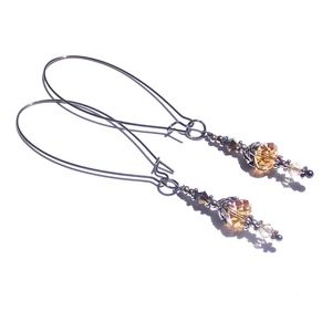 Gypsy Glam Earrings Topaz Jewels Bohemian Bling